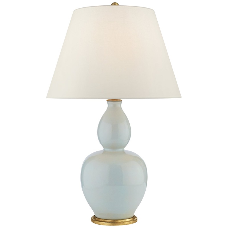 One Light Table Lamp from the Yue Collection in Ice Blue Porcelain Finish by Visual Comfort Signature