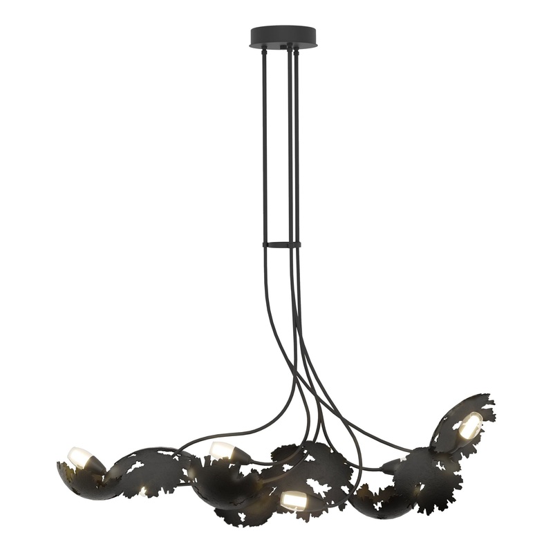 Pangea 6-Light Linear Pendant Black