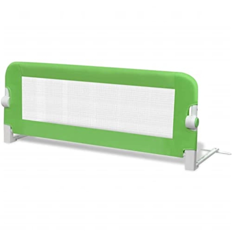 vidaXL Barriera di Sicurezza Letto Bambino 102×42 cm Verde Protezione Sponda
