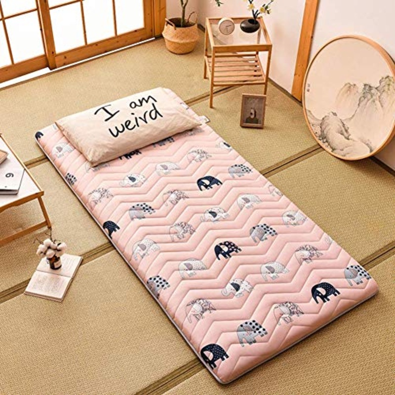 Z&HA Tatami Tappetino, 5 cm di Spessore Tappetino futon MattressTopper Tradizionale Giapponese futon ispessite Queen Size Standard Dimensione Dorm,H,150 x 200cm