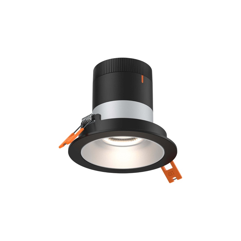 3″ Modular Downlight Alzak with Black Trim 60 Degrees Regressed