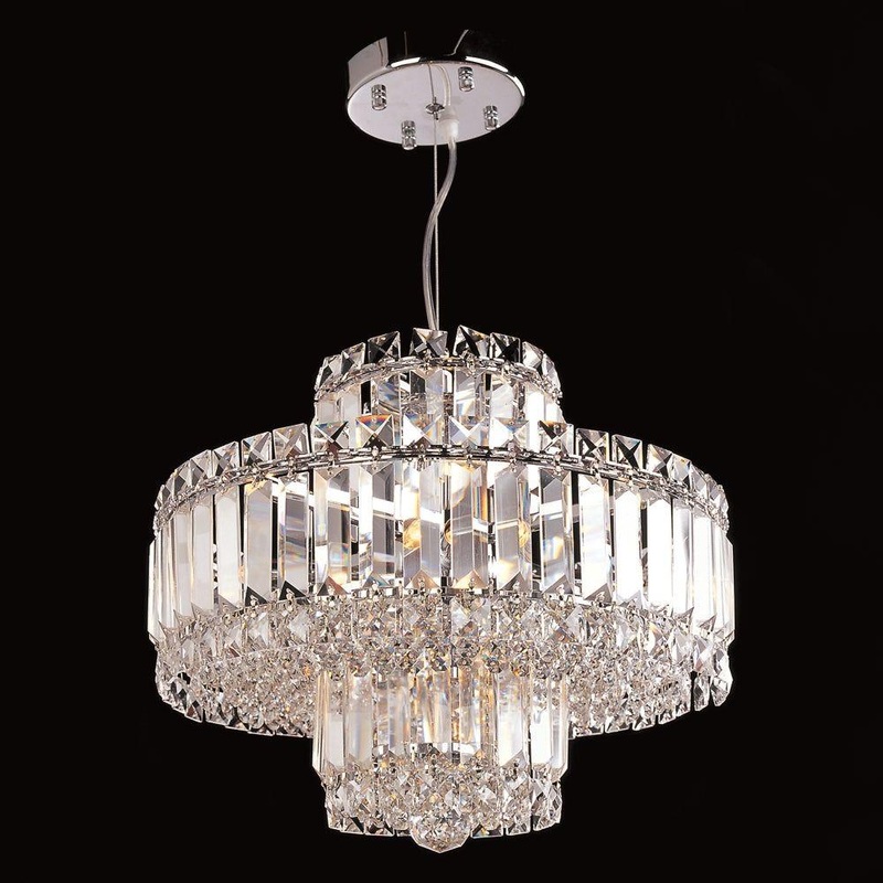 Avant-Garde 8-Light Chandelier Chrome
