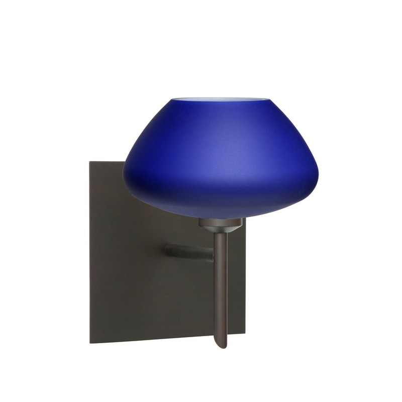 Besa 1SW-541087-BR-SQ Peri One Light Wall Sconce Bronze