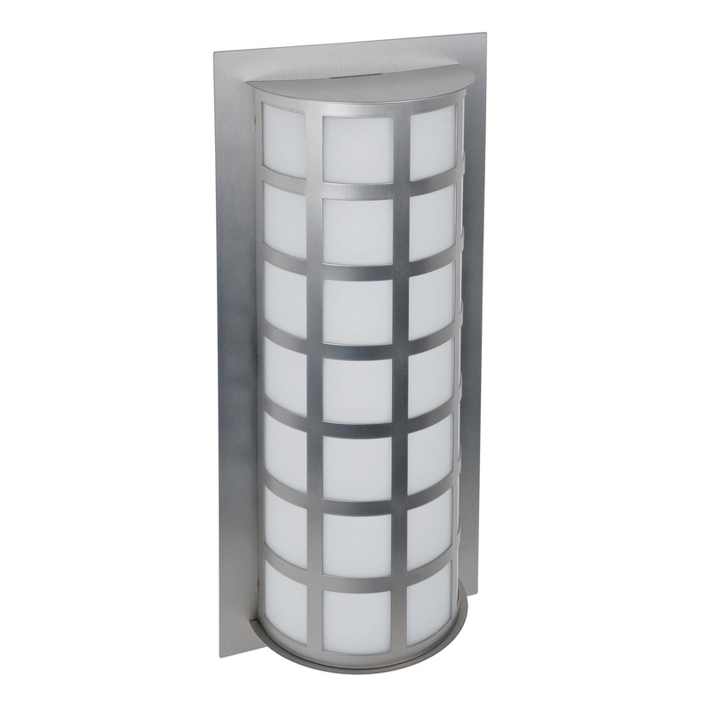 Besa SCALA20-SW-BA Scala Two Light Outdoor Wall Sconce Brushed Aluminum (Discontinued)