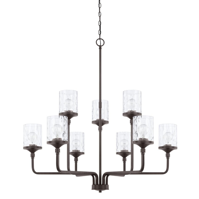 Capital Lighting 428891BZ-451 Colton 9 Light Chandelier Bronze
