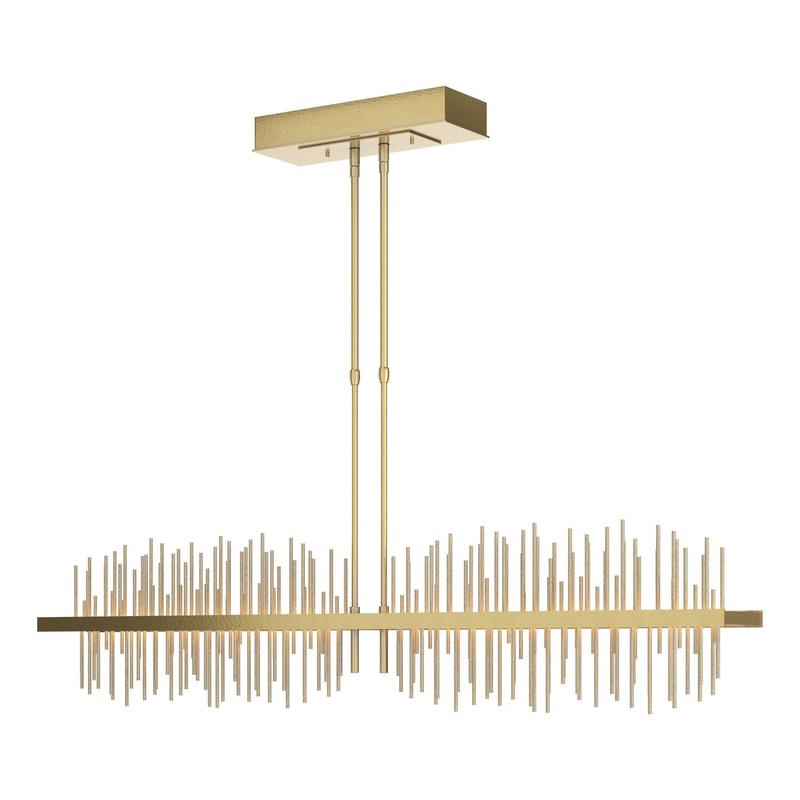 Gossamer Large LED Pendant Modern Brass Soft Gold