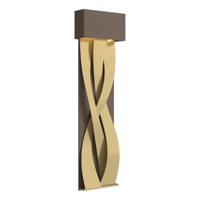 Tress Large LED Sconce Bronze Modern Brass