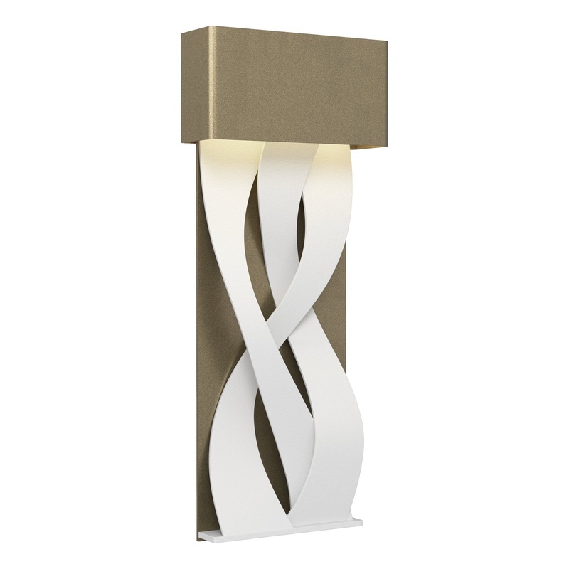 Tress Small LED Sconce Soft Gold White