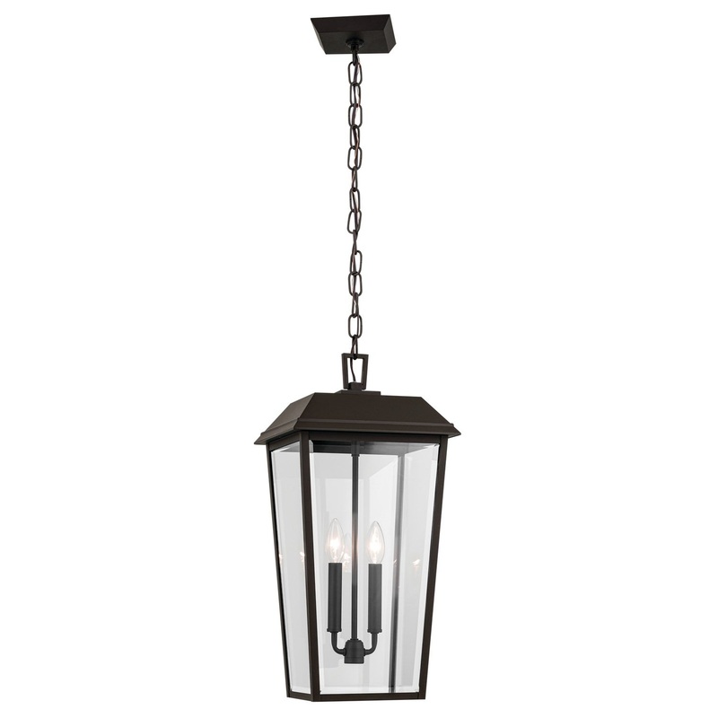 Two Light Outdoor Pendant from the Mathus Collection in Olde Bronze Finish by Kichler