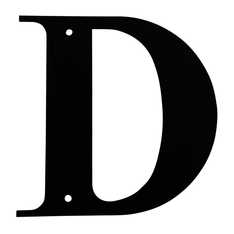 Village Wrought Iron LET-D Letter D Large