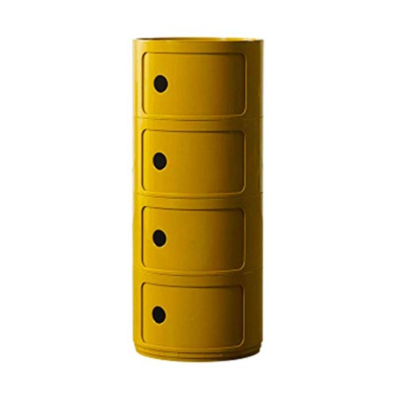 YLKCU Comodini Rotondo 4 Livelli Creativo Multi Strato Portaoggetti Tavolino da caff Soggiorno Mensola Laterale Camera da Letto Comodino Balcone Espositore Armadietto Arredamento Moderno Semplice
