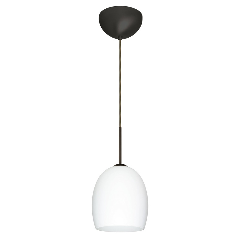 Besa 1JC-169707-LED-BR Lucia One Light Pendant Bronze