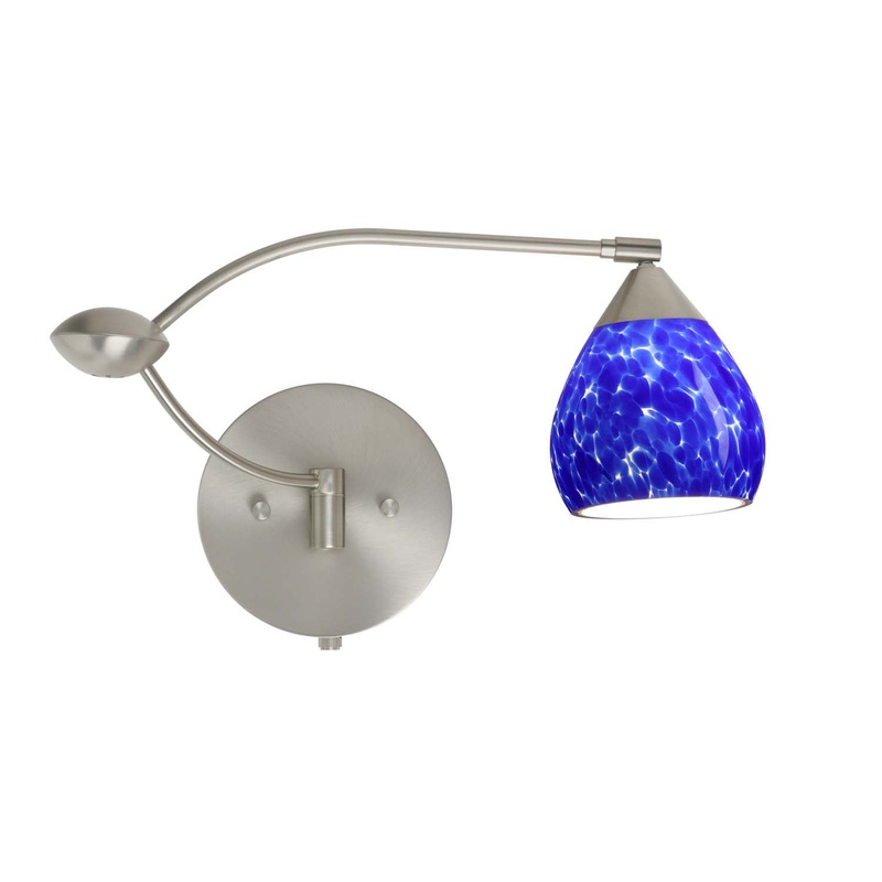 Besa 1WU-560586-SN Tay Tay One Light Swing Arm Wall Sconce Satin Nickel (Discontinued)