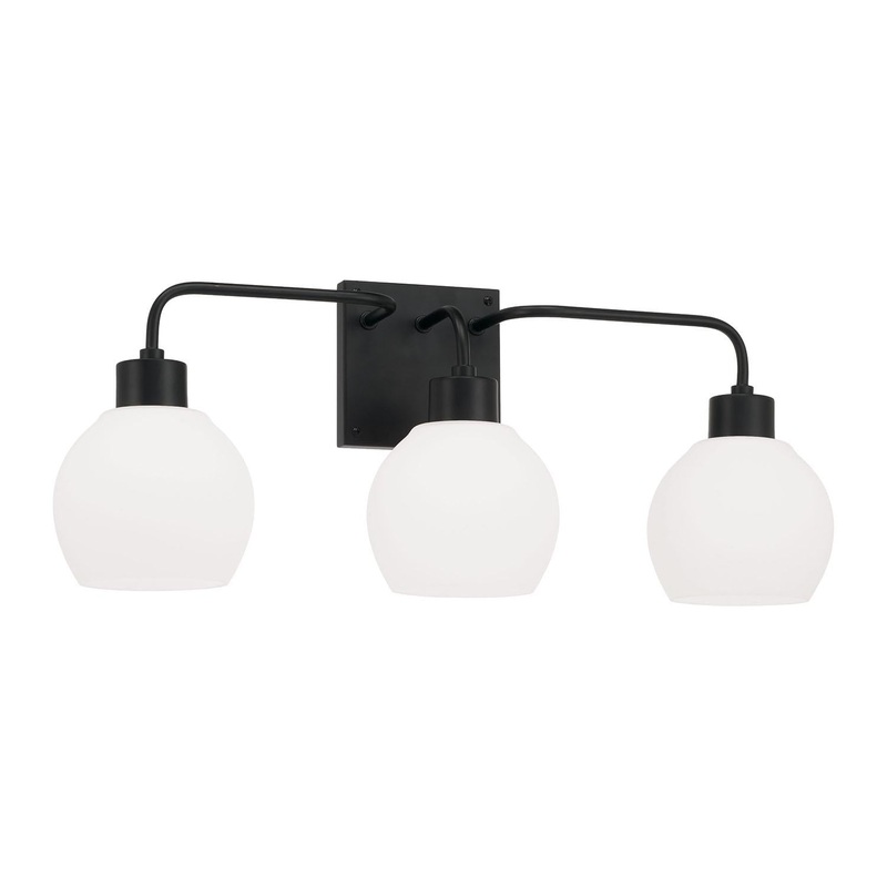 Capital Lighting 120031MB-540 Tanner 3 Light Vanity Matte Black