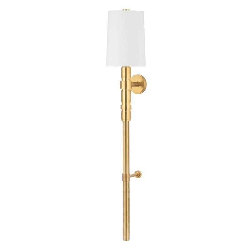 Corbett Lighting 408-01-VB Cormoran One Light Wall Sconce Vintage Brass