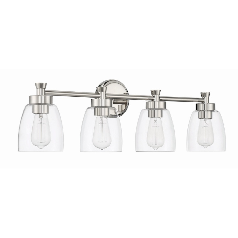 Craftmade 12730PLN4 Henning Four Light Vanity Polished Nickel