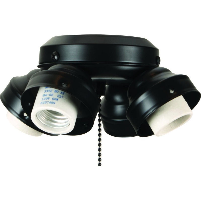 Craftmade F405-FB-LED Universal Four Light Fitter Flat Black (Discontinued)