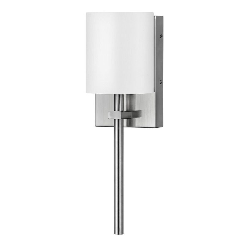 LED Wall Sconce from the Avenue White Acrylic Collection in Brushed Nickel Finish by Hinkley