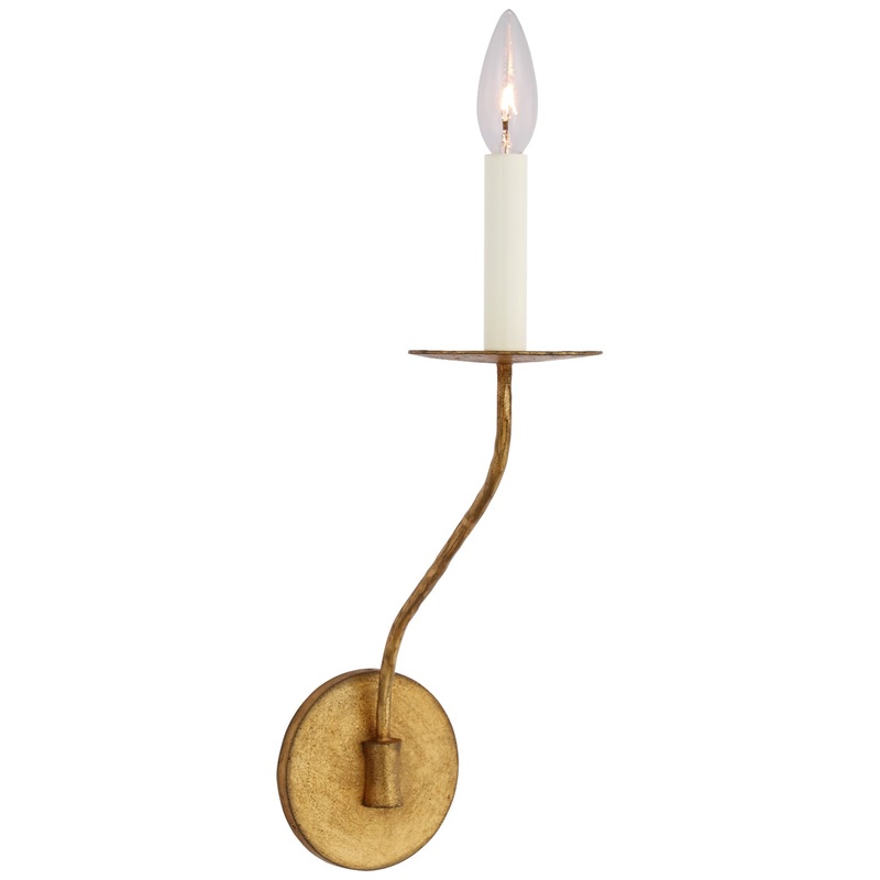 LED Wall Sconce from the Belfair Collection in Gilded Iron Finish by Visual Comfort Signature