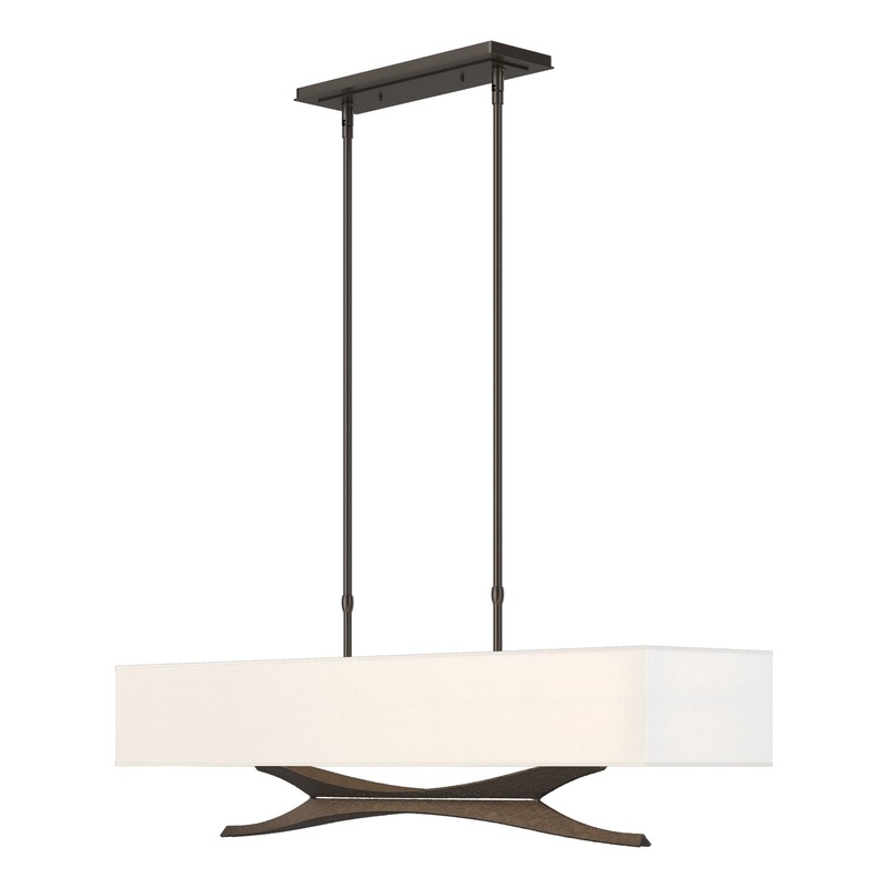 Moreau Pendant Oil Rubbed Bronze Natural Anna Shade (SF)