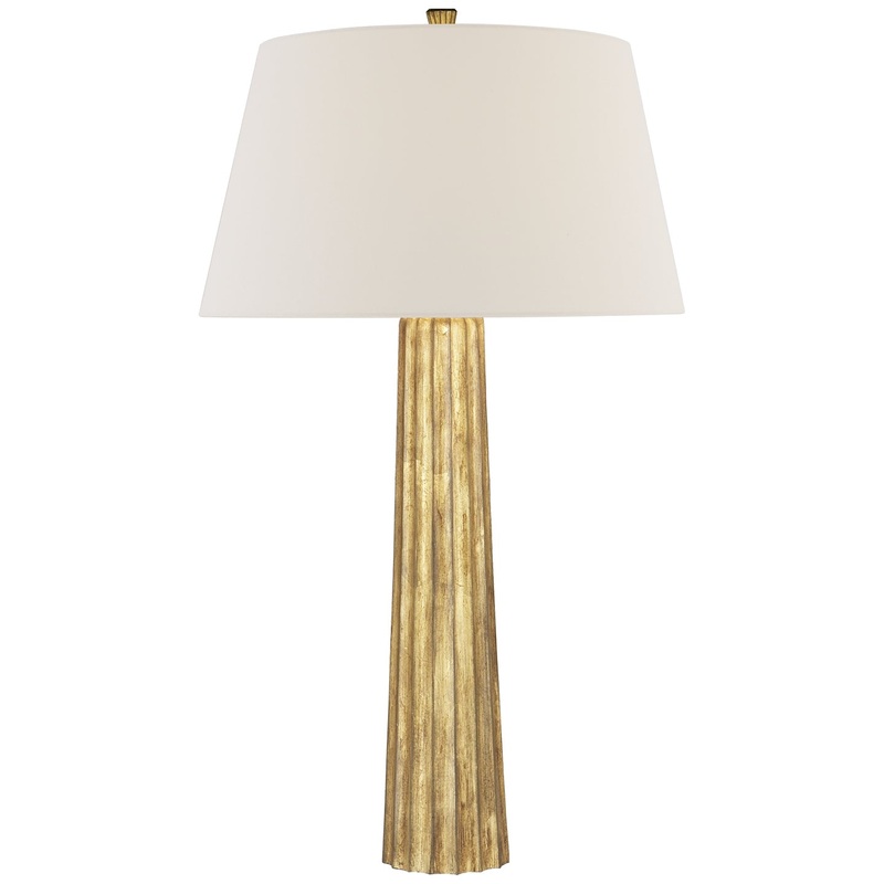 One Light Table Lamp from the Fluted Spire Collection in Gilded Iron Finish by Visual Comfort Signature