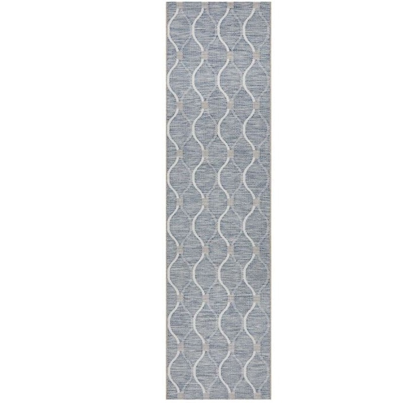 Terrace 5501 Blue Runner by Rug Culture-300X80CM – RUNNER