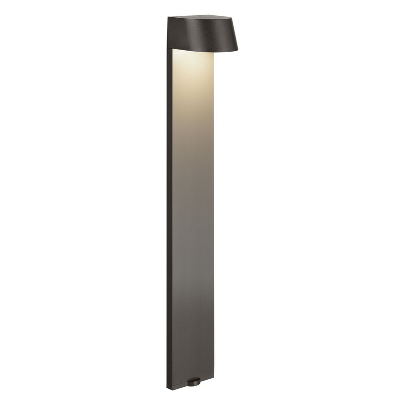 12 Volt LED 23.6″ Flared Top Path Light Textured Architectural Bronze 3000K