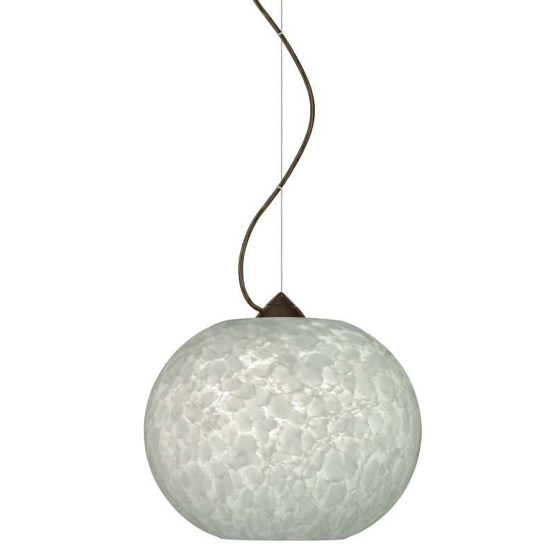 Besa 1KX-477619-BR Luna One Light Pendant Bronze