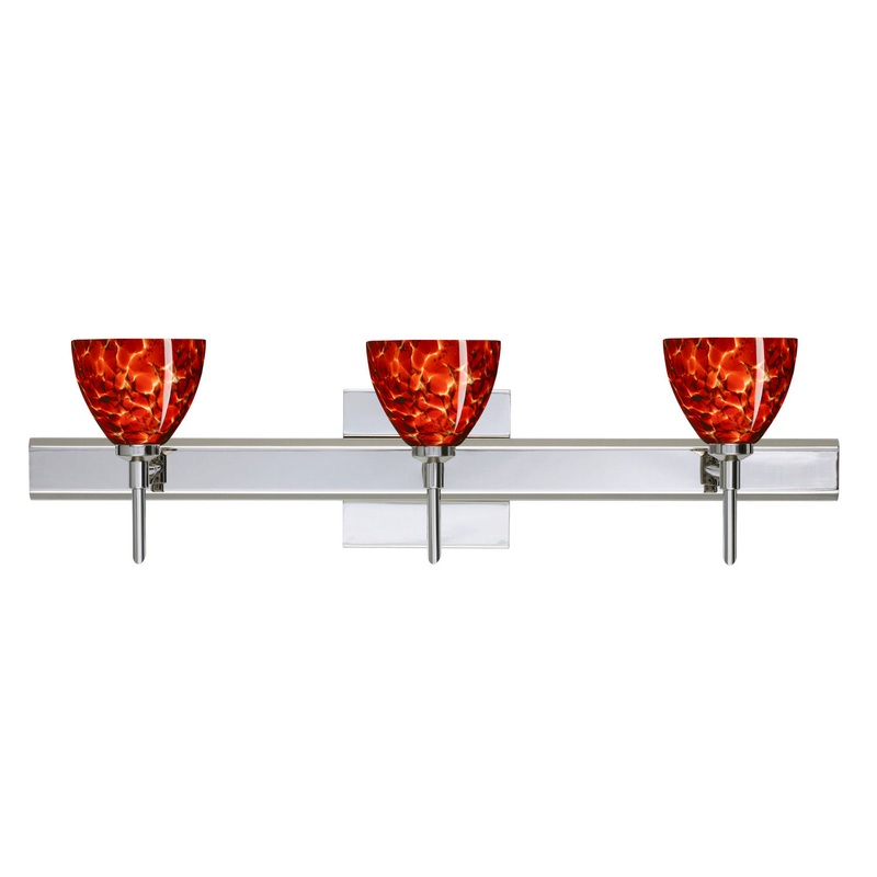 Besa 3SW-185841-CR-SQ Divi Three Light Wall Sconce Chrome (Discontinued)