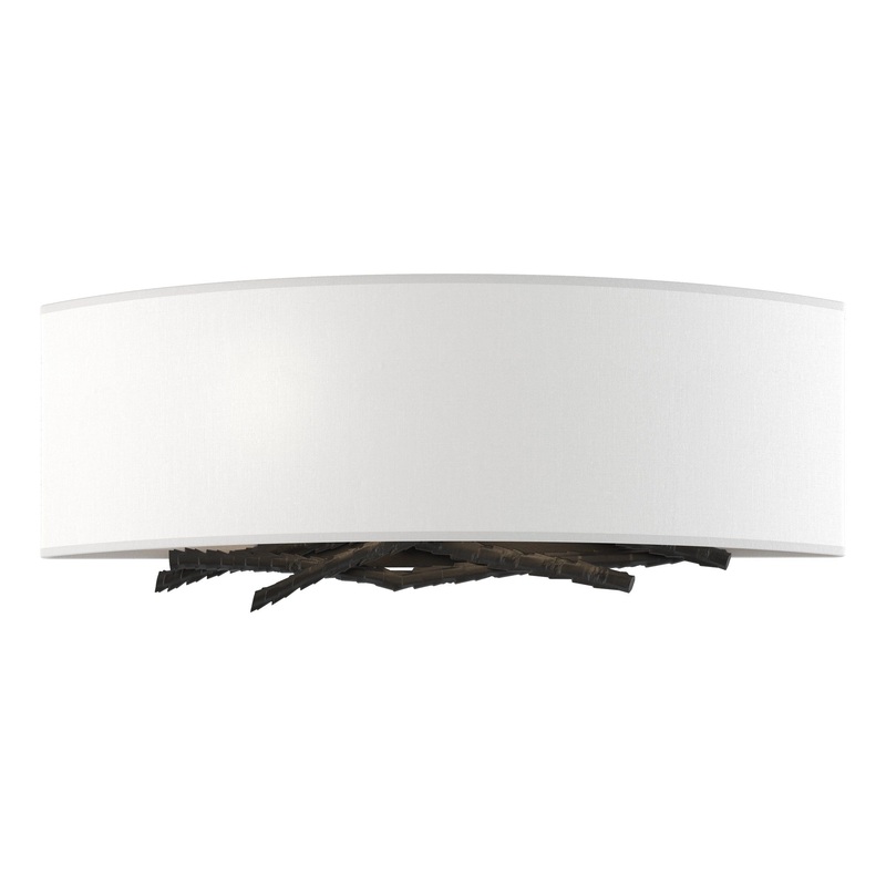 Brindille Sconce Black Natural Anna Shade (SF)