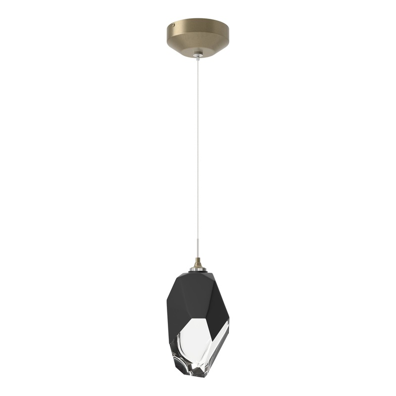 Chrysalis 1-Light Large Pendant Soft Gold Black Crystal (BP)