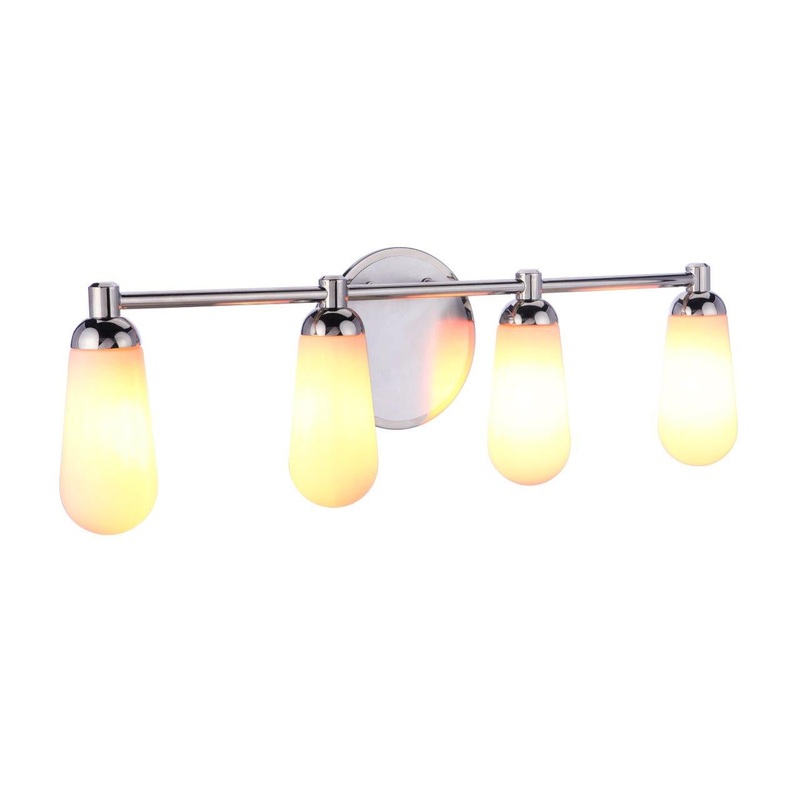 Craftmade 13131BNKPLN4 Riggs Four Light Vanity Brushed Polished Nickel / Polished Nickel