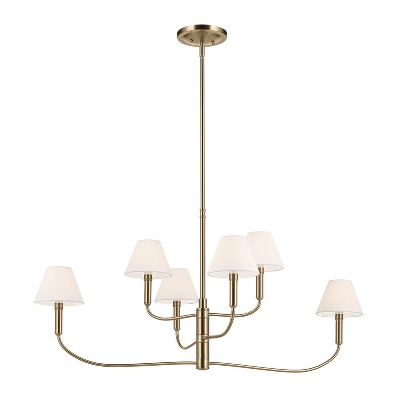 Eadie 41″ 6-Light Chandelier Champagne Bronze
