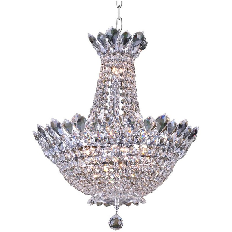 Empire 12-Light Chandelier Chrome