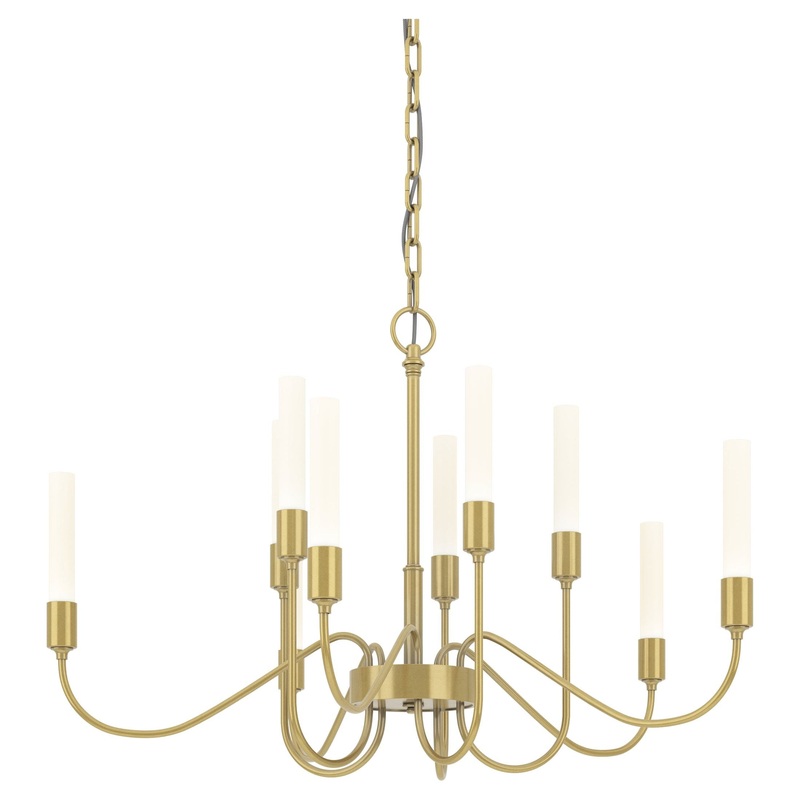 Lisse 10-Arm Chandelier Modern Brass
