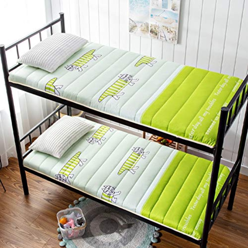 Nileco Materassino Trapuntato, Dormitorio Studentesco Coprimaterasso Addensare Pavimenti in Tatami Materasso Pieghevole Coprimaterasso Traspirabilit Stuoie di Cuscino-d 100x200cm(39x79inch)