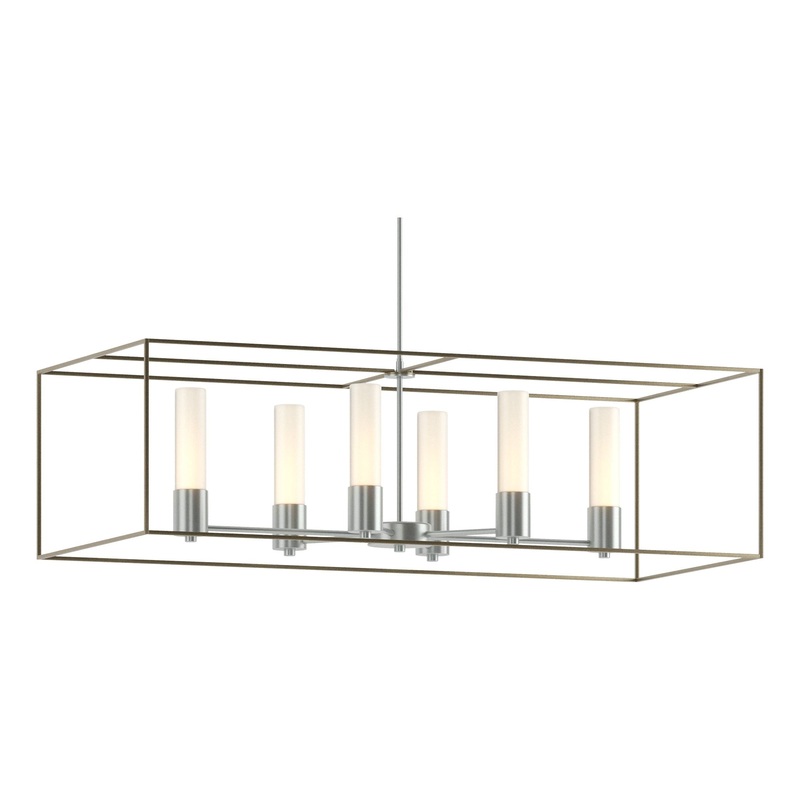 Portico Pendant Vintage Platinum Soft Gold Opal Glass (GG)