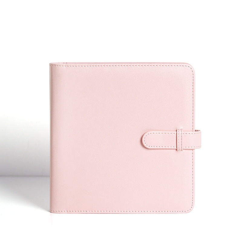 PU Leather Instant Photo Album – Holds 288 Photos, Compatible with Instax Square & Mini Films(pink)