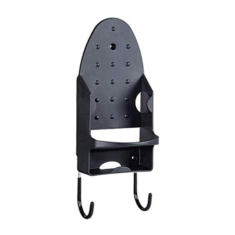 Wall Mounted Iron and Board Holder – Black