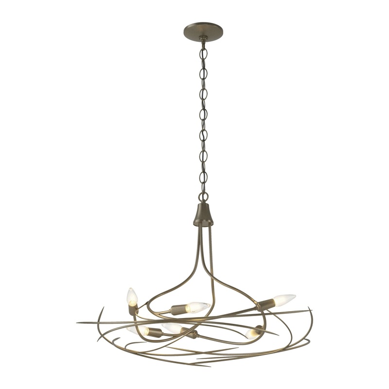 Wisp 6-Light Chandelier Soft Gold