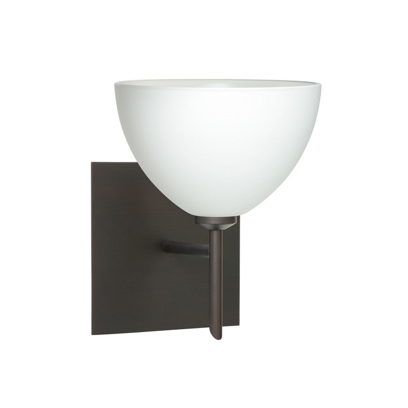 Besa 1SW-467907-BR-SQ Brella One Light Wall Sconce Bronze
