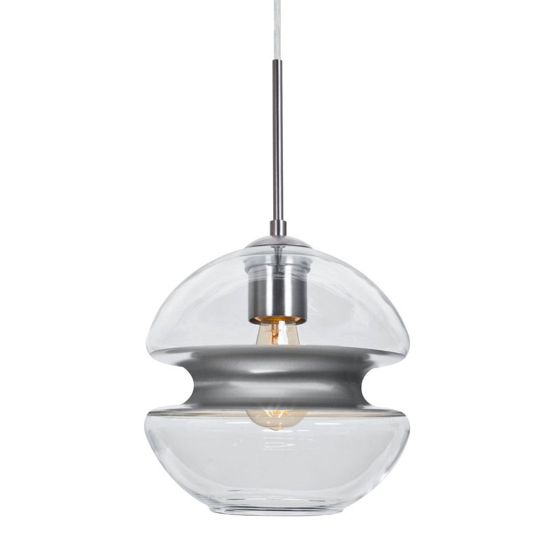 Besa J-HULA8SL-EDIL-SN Hula 8 One Light Pendant Satin Nickel