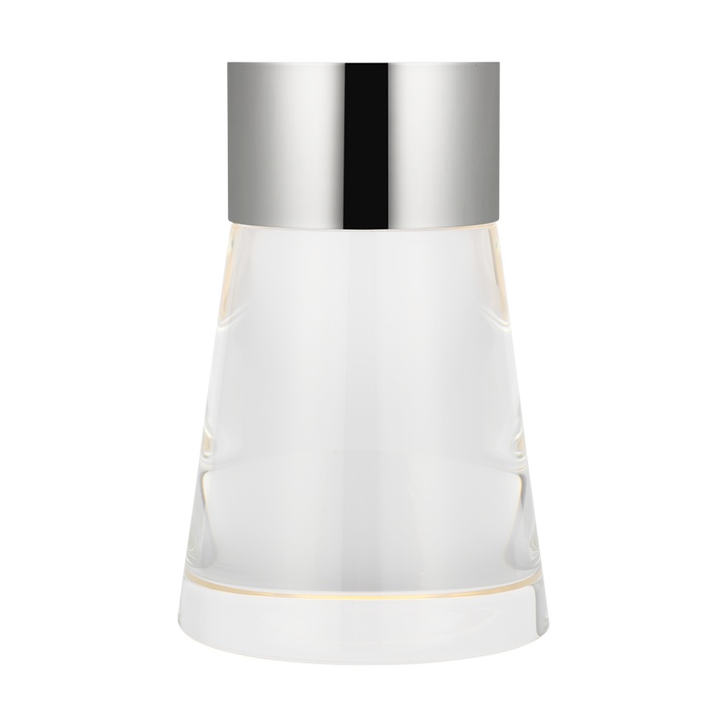 Caspe 8 Rechargeable Table Lamp Polished Nickel