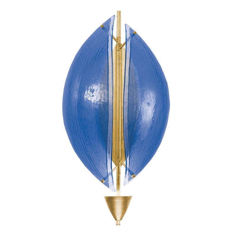 Embark 23.75″H Sconce Gold Leaf/Blue