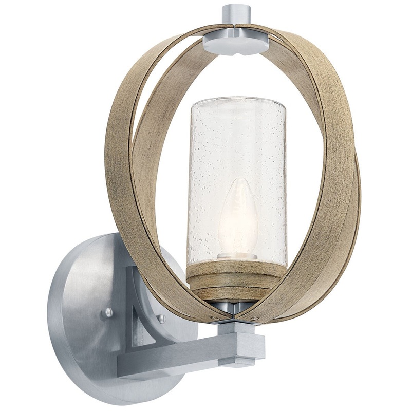 Kichler 59067DAG One Light Outdoor Wall Mount, Distressed Antique Gray