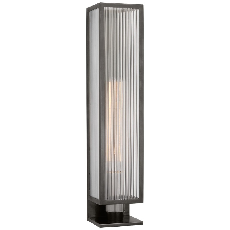 LED Outdoor Wall Sconce from the York Collection in Bronze Finish by Visual Comfort Signature
