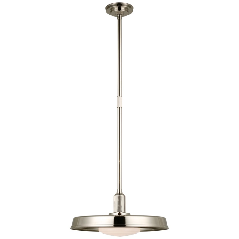 LED Pendant from the Ruhlmann Collection in Polished Nickel Finish by Visual Comfort Signature
