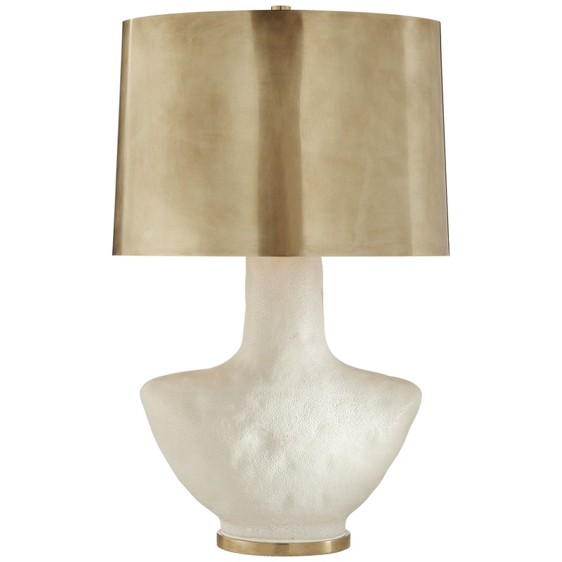 One Light Table Lamp from the Armato Collection in Porous White Finish by Visual Comfort Signature