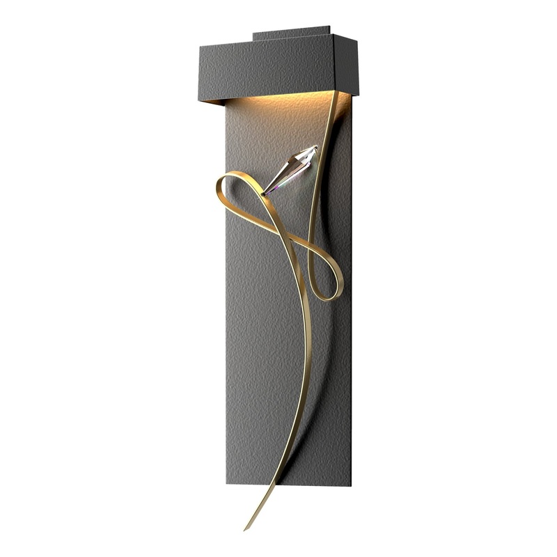 Rhapsody LED Sconce Black Modern Brass