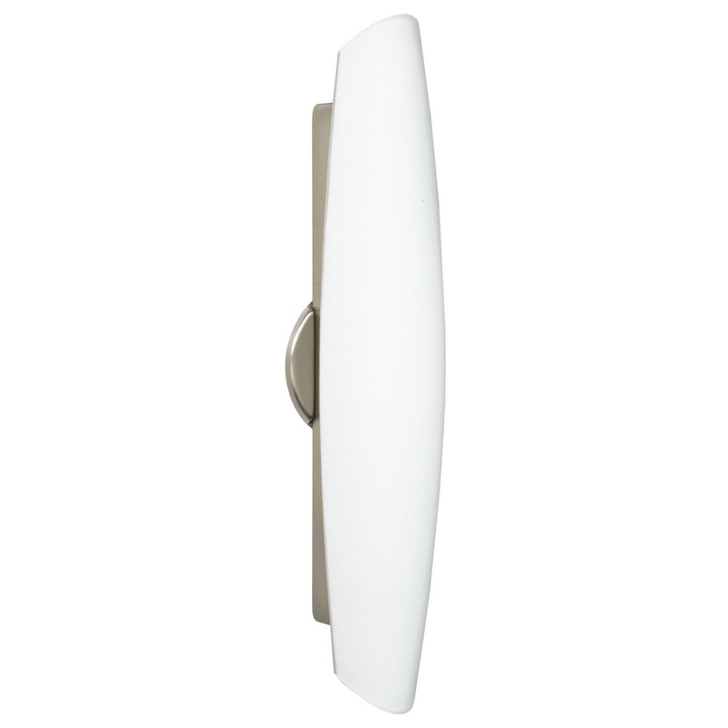 Three Light Wall Sconce from the Aero Collection in Satin Nickel Finish by Besa